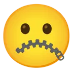 faccina imbronciata + faccina con bocca con cerniera