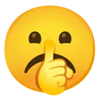 faccina imbronciata + faccina che zittisce