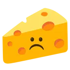 faccina imbronciata + fetta di formaggio