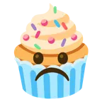 faccina imbronciata + cupcake