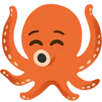 smiling face + octopus