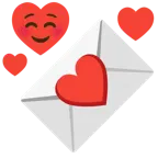 smiling face + love letter
