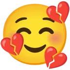 smiling face + broken heart