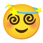 smiling face + dizzy