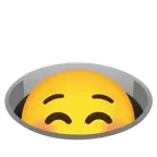 smiling face + hole