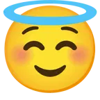 smiling face + smiling face with halo
