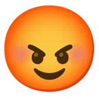 smiling face + enraged face