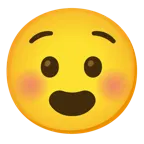 smiling face + anguished face