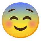 smiling face + fearful face