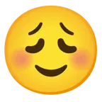 smiling face + weary face