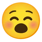 smiling face + face with open mouth