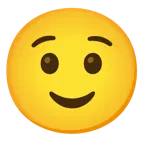smiling face + slightly smiling face
