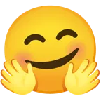 smiling face + smiling face with open hands