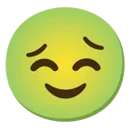 smiling face + nauseated face