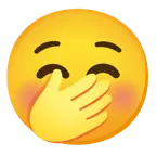 smiling face + yawning face