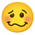 smiling face + woozy face