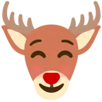 smiling face + deer
