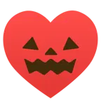 cuori + zucca di Halloween