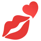 cuori + impronta della bocca