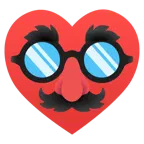 cuori + faccina travestita