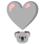 punto esclamativo a cuore + koala