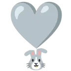 punto esclamativo a cuore + muso di coniglio