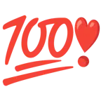 punto esclamativo a cuore + 100 punti