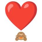 punto esclamativo a cuore + non vedo