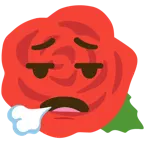 faccina che espira + rosa