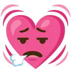 faccina che espira + cuore che batte