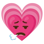 faccina che espira + cuore che cresce