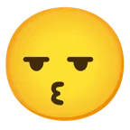 faccina che espira + faccina che bacia
