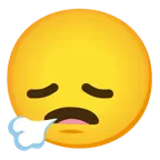 faccina che espira + faccina delusa