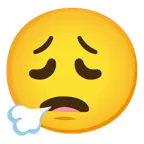 faccina che espira + faccina esausta