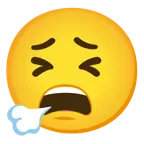 faccina che espira + faccina stanca