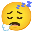 faccina che espira + faccina che dorme