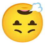 faccina che espira + faccina sottosopra