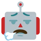 faccina che espira + faccina di robot