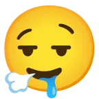 faccina che espira + faccina che sbava