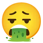 faccina che espira + faccina che vomita
