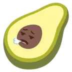 faccina che espira + avocado