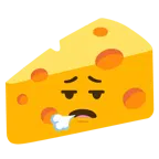 faccina che espira + fetta di formaggio