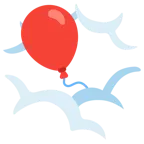 testa tra le nuvole + palloncino