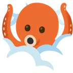 testa tra le nuvole + polpo