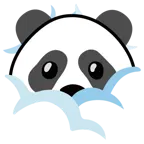 testa tra le nuvole + panda