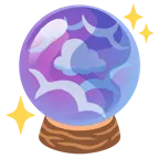 testa tra le nuvole + sfera di cristallo