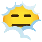 testa tra le nuvole + faccina inespressiva