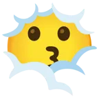 testa tra le nuvole + faccina che bacia