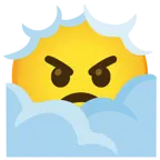 testa tra le nuvole + faccina arrabbiata