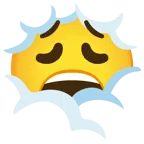 testa tra le nuvole + faccina esausta